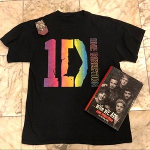 Black / Rainbow One Direction T-Shirt